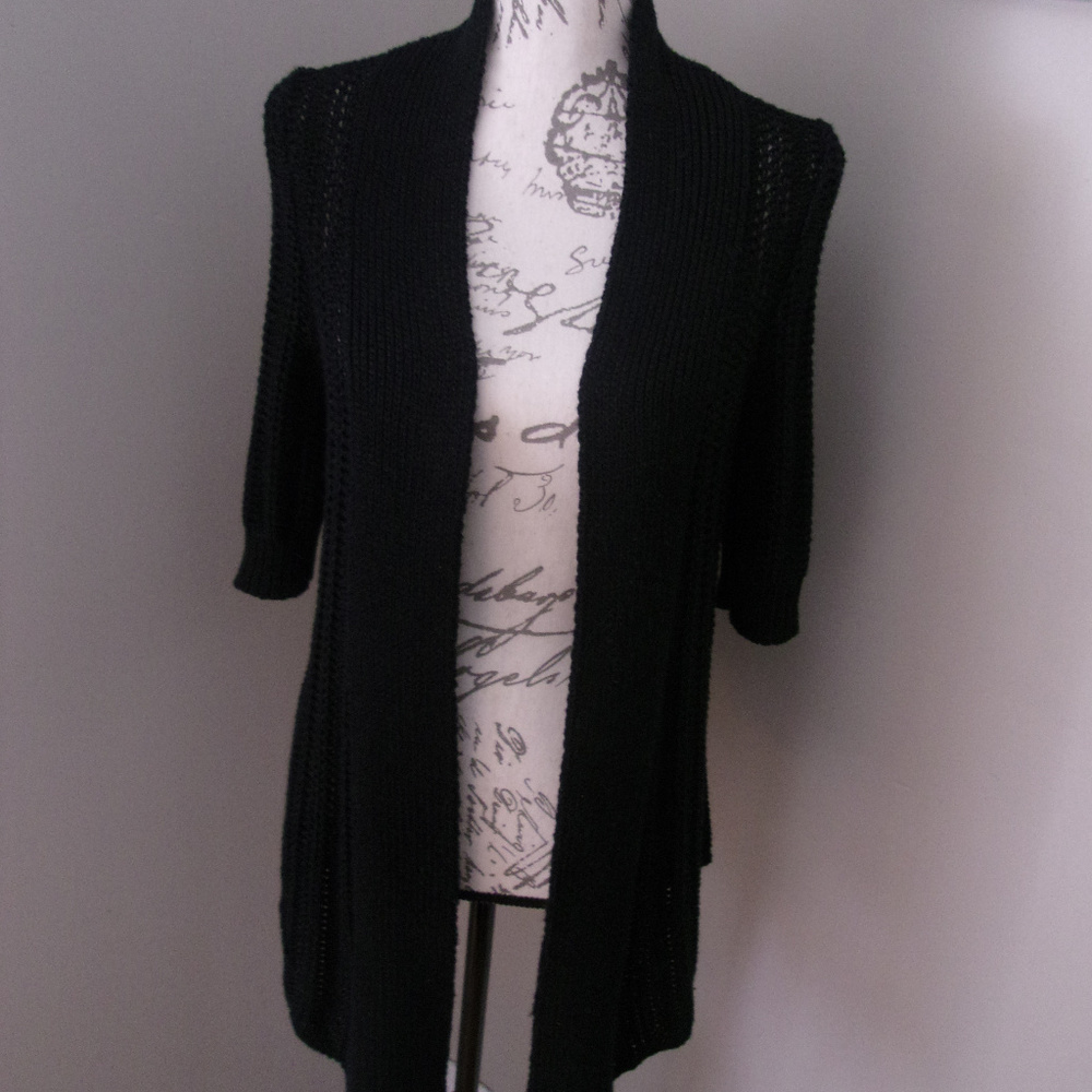 Moth Anthropologie Black Cardigan MED